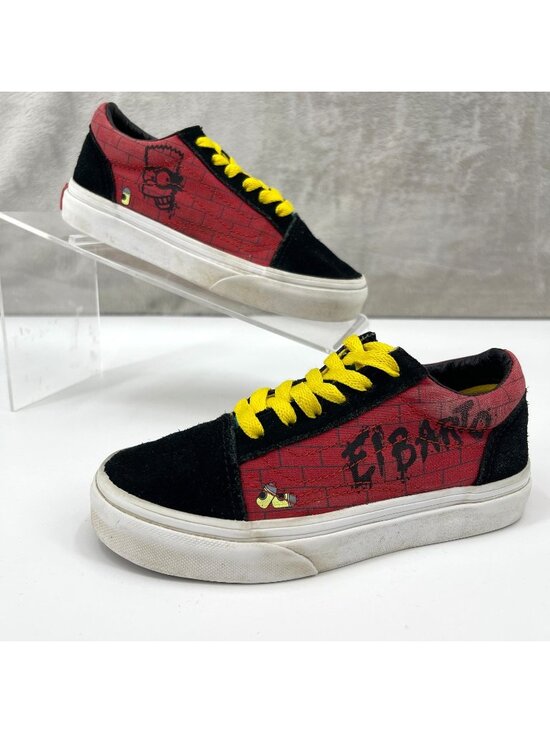 Vans Other - Vans The Simpsons El Barto Kids Size 12.5 Old Skool Bart Low Top Skate
